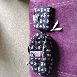 Vera Bradley Wallet and Makeup Bag